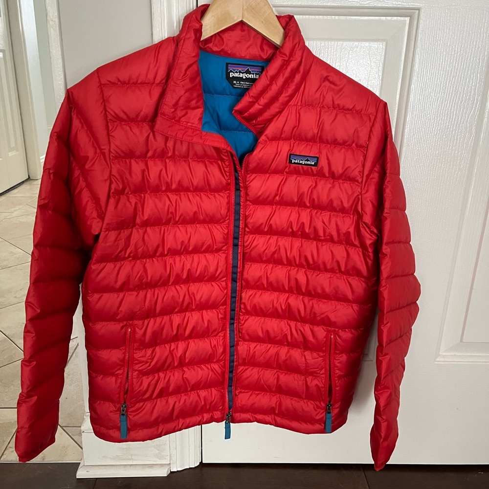 Kids Patagonia down sweater.